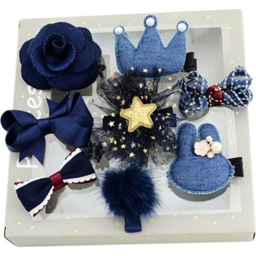 Kawaii bowknot baby girls hair clips pin bows headwear kids hairpin accessories for children ornaments hairclip headdress