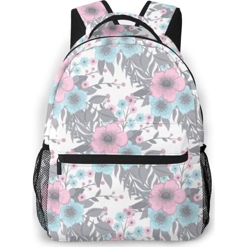 Backpack Women Shoulder Bag For Teenage Girls Floral With Berries Bagpack Female Ladies School Backpack