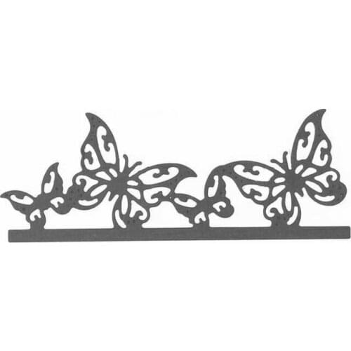 10*4cm Metal Butterfly Borderlines Cutting Dies Stencils for DIY Scrapbooking photo album Decorative Embossing DIY Paper Cards