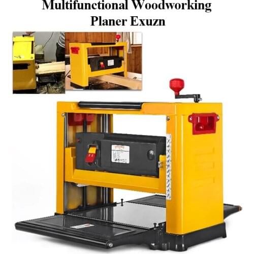 13 Inch Multifunctional Woodworking Planer Machine Small Household High Power Planing Machine 220V Table Bed Sheet Planer Tools
