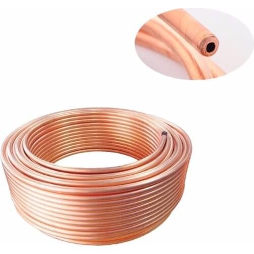 2Meters/LOT HIGH QUALITY 99.9% T2 Soft Copper Tube Outer Dia.3/4/5/6/8MM Metal Hose Air Conditioner Pipe DIY Cooling