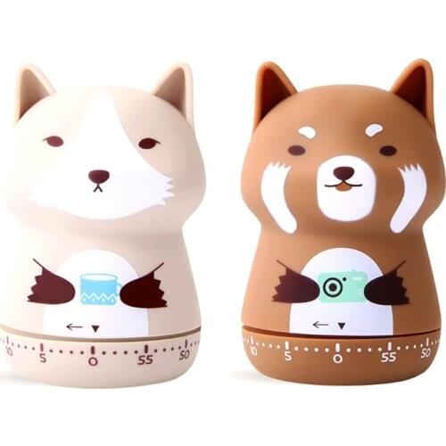 2 Pack Cute Kitchen Timer,Mechanical Timer For Kids, 60 Minute Animal Timer For Cooking/Reading/Do Sports