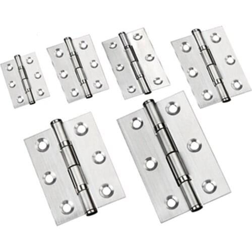 20 Pcs Hardware Stainless Steel Hinges Door Connector Drawer 6 Mounting Holes Durable Furniture Bookcase Window Cabinet Home