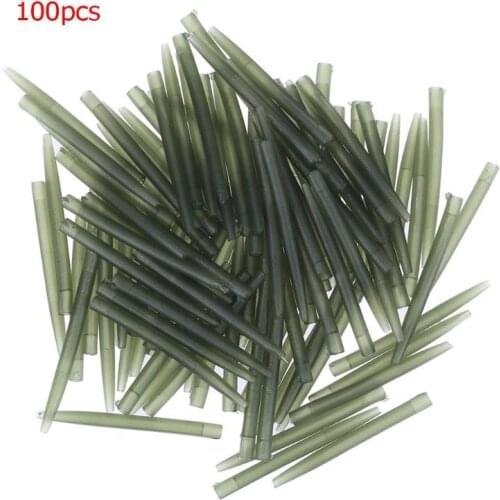 30/50/100pcs Terminal Carp Fishing Anti Tangle Sleeves Connect with Fishing Hook 35mm Pesca Fishing Anti Tangle Sleeves