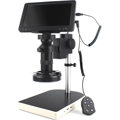 7 inch LCD Digital Microscope HD USB Electronic Video Microscope 130X Microscope Lens Microscope Camera for mobile phone repair