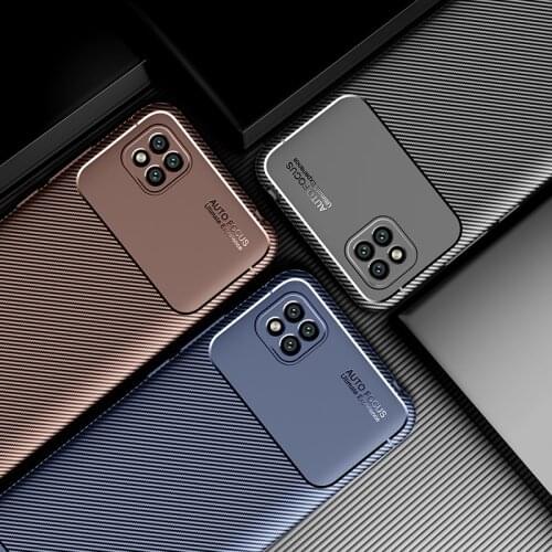 Uftemr Phone Case for Xiaomi Poco C3 Case Carbon Fiber Texture Soft TPU Silicone Cover Funda for Xiaomi Poco C3 Pocophone C3 C 3