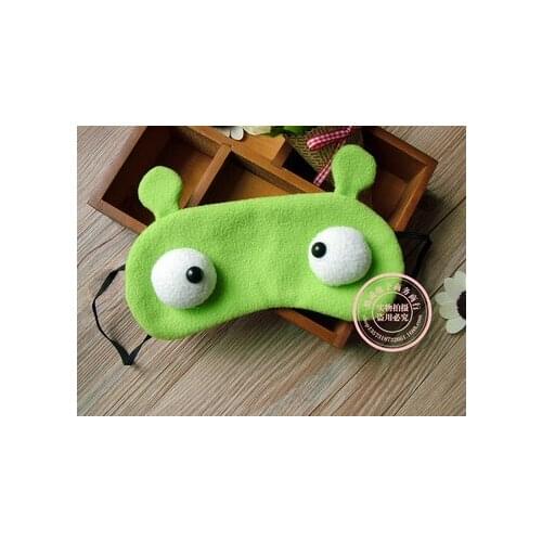 By dhl or ems 1000pcs Lovely Eye Mask Cartoon Shade Cute Travel Rest Blindfold Cover Sleeping Eye Mask Eyeshade Eyepatch cute