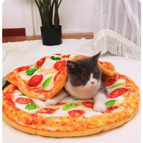 Food Cat Bed Mat Soft Fleece Pet Cushion House Warm Puppy Cat Sleeping Bed Blanket for Small Large Cats Dogs Kennel Cama Perro