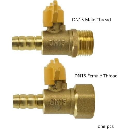 Brass Ball Gas Valve G1/2" Thread For Gas Liquid Water ON/OFF Gas Valve