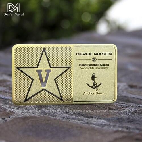Metal membership card plating gold stainless steel card custom metal business card stainless steel business card production