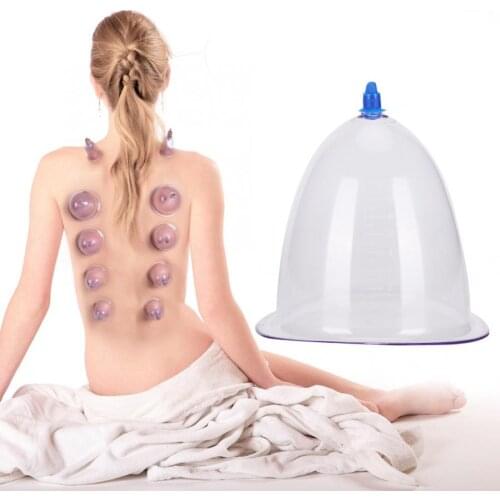 Extra Large PC Single Cupping Cup Health Care Body Massage Tool Apparatus Body Relax Massage Cans Chinese Medical Massage Kit