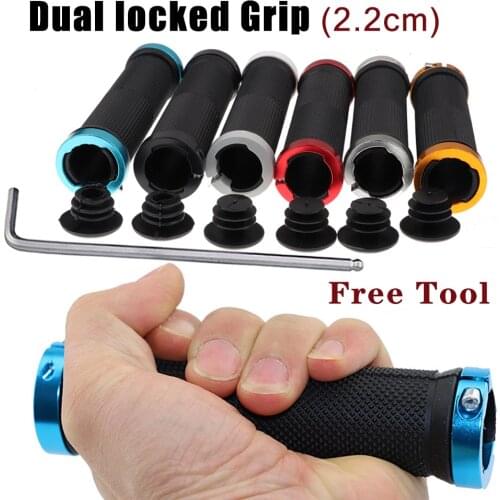 Pair Bicycle Handlebar Grips FOR MTB BMX Road Cycling Anti-Skid Rubber Grip Mountain Bike Lock On Bicycle Handlebars End Grips