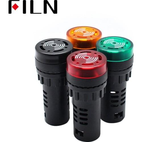 Intermittent sound and flash sound and light buzzer ED16-22SM alarm device 22MM 12V 24V