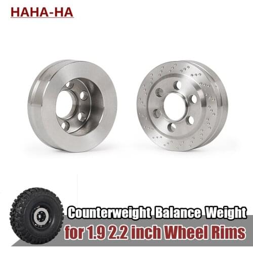 Stainless Steel Counterweight Balance Weight for 1.9 2.2 inch Wheel TRX4 TRX6 Axial SCX10 90046 AXI03007