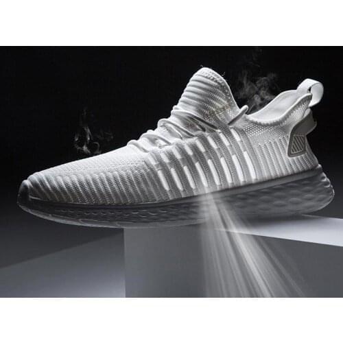 Plus Size Mesh Sporty Woman Sneakers 2019 Womens Sports Shoes Men Running Shoes for Women Basket Sport Shoes Summer White A-385