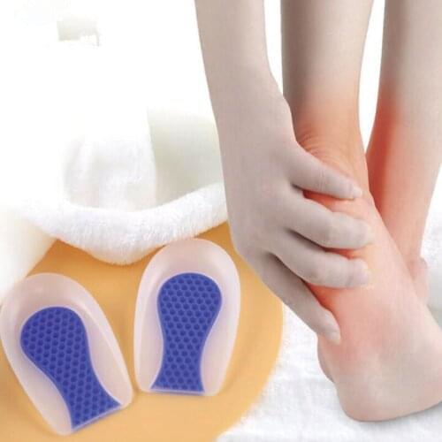 Silicone U-shaped Honeycomb Heel Pad Sports Shock Absorption Slow Pressure Soft And Comfortable Invisible Heel Pad
