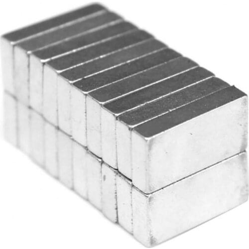 20Pcs 10x5x2mm N52 Super Strong Cuboid Shape Blocks Rare Earth Neodymium Magnets Fridge Crafts For Acoustic Field Electronics