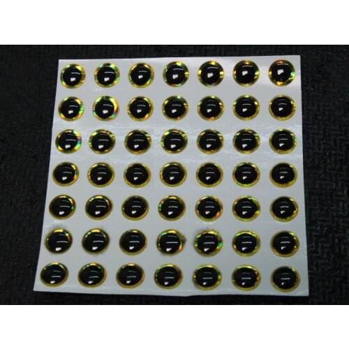 WLure Self-Stick 5mm 6mm 7mm 3D Black Fishing Hard Eyes for Blank Lures Crankbait Hard Bait For Unpainted Lures UPEJ