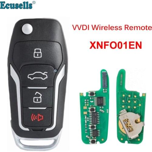 5Pcs/Lot Xhorse VVDI Wireless Universal Remote XNFO01EN Car Key For Ford English Version for VVDI2 VVDI Key Tool