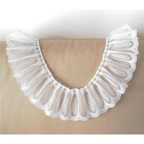 9cm Wide Wheat Pattern Jacquard Tulle Lace Fabric DIY Clothes Neckline Cuff Skirt Fast Sewing Edge Sofa Home Textile Accessories