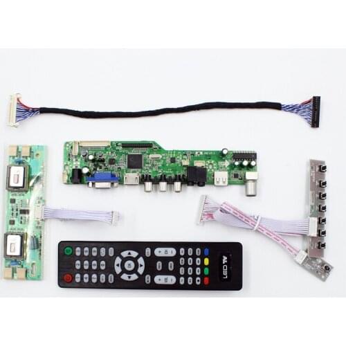 LCD TV controller board with TV AV VGA Audio USB HDMI-compatible for 20 inch 4 CCFL lcd panel 1600x900 LM200WD1-TLA1 M200O1-L01