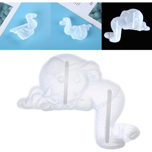 1 pcs Silicone Mold Mermaid Fondant Cake Molds Candy Molds Party Cupcake Decorating Tools Socket Decoration Craft