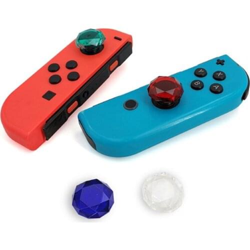 2pcs Diamond Design Thumbstick Cap Analog Controller Thumb Stick Grip Skin Cover for Nintendo Switch NS & Switch Lite Mini 2019