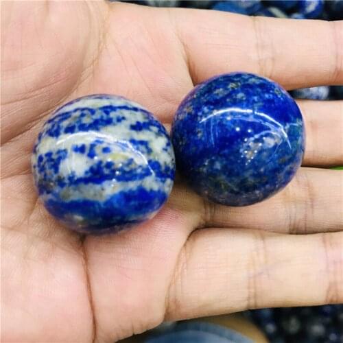2pcs Natural crystal mineral lapis lazuli crystal ball