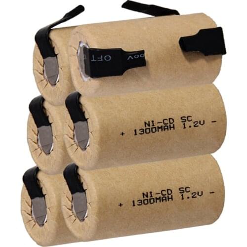 36 pcs SC battery SUB C battery nicd rechargeable battery 1300mah battery 1.2v for dewalt for hitachi for bosch for metabo