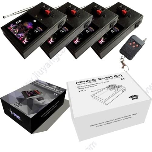 4 Channel Trigger Firework Base Firing system Wireless Remote Control Receiver Box Wedding Pyro Machine dj Stage Effect igniter