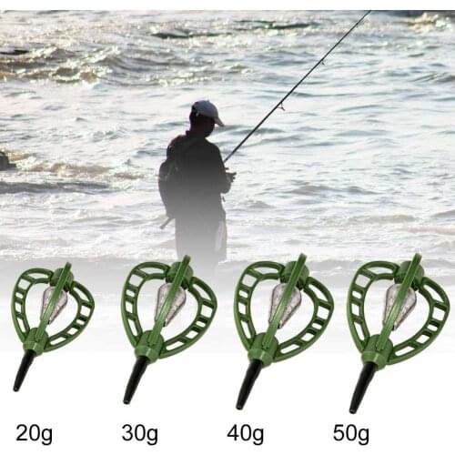 40%HOT20/30/40/50g Carp Fish Feeder Outdoor Fishing Bait Cage Tackle Tool Accessories