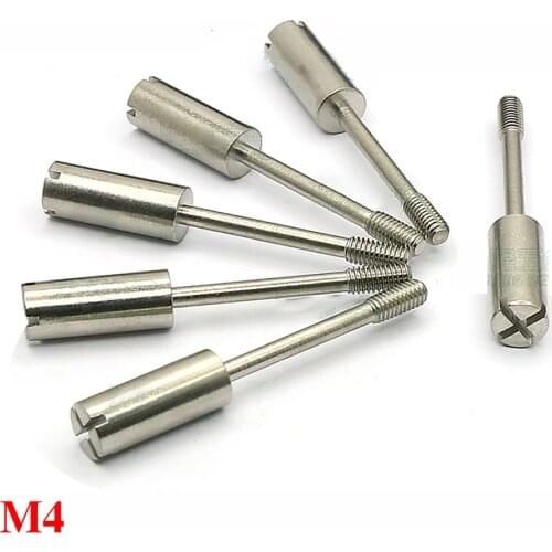 5/10Pcs M4*33mm 303 Stainless Steel Non-standard Knurled Cylinder Head Partial Thread Screw Half Tooth