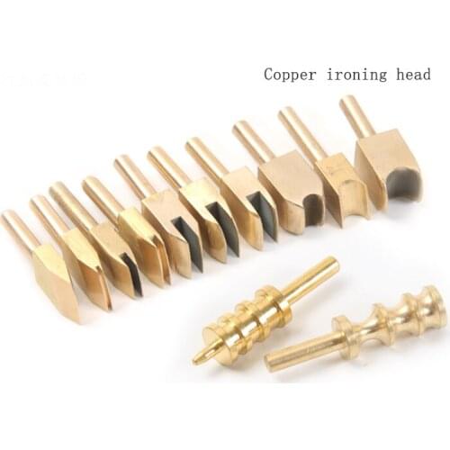 8PCS Single Line 1-9mm Leather Edge for Sealing DIY Tool Brass Soldering Iron Edge Marking Leathercraft Tool
