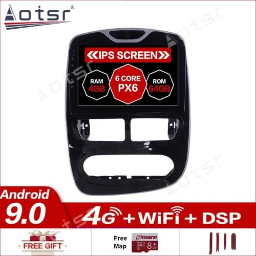 Android10.0 Car Multimedia GPS navigation Radio Player for Renault Clio 2013-2015 GPS map Navigation headunit audio player dsp