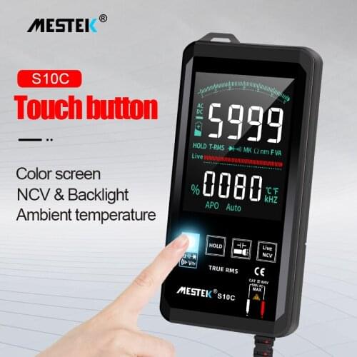 Digital Multimeter 6000 Counts Smart Multimeter AC DC Transistor Capacitor NCV Testers Meter True RMS Touch Screen Multimeter