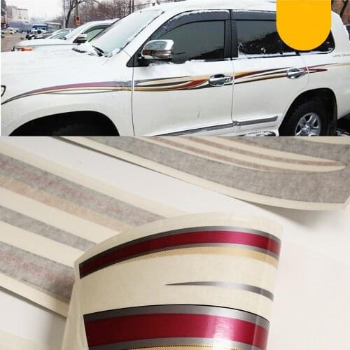 Car Side body Decoration Side door Edge Protection Decal For Toyota Land Cruiser LC200 2008- 2012 2013 2014 2015 Car-Styling