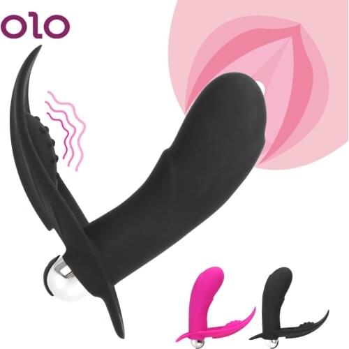 OLO 10 Frequency G Spot Wearable Dildo Vibrator Vibrating Panties Vaginal Massage Clitoris Stimulation Sex Toys for Woman