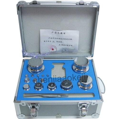 F1 Grade 1mg-2kg standard Stainless Steel set boxed weight electronic balance scale Digital Scale Calibration Weights Kit Set