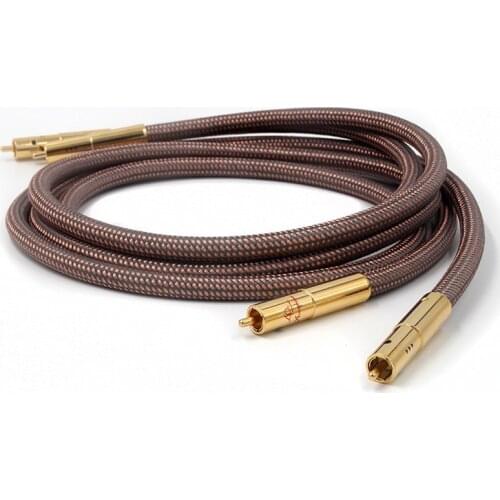 Hifi RCA Cable Accuphase 40th Anniversary Edition OCC pure copper RCA Interconnect Audio Cable Gold plated plug