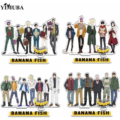 Manga Banana Fish Acrylic Figures Stand Model Plate Desk Decor Ash Lynx Okumura Eiji Family Character Collection Keychain Anime