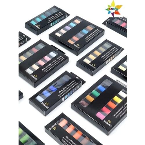 Rembrandt Soft Pastel Micro Set,5-Piece Half Sticks,professional-quality soft pastel sticks,beautiful color release and toning