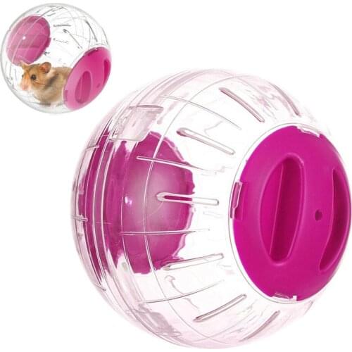 12cm Mini Running Ball For Home Pet Transparent Running Ball Plastic Jogging Pet Small Chinchilla Hamster Training Toy