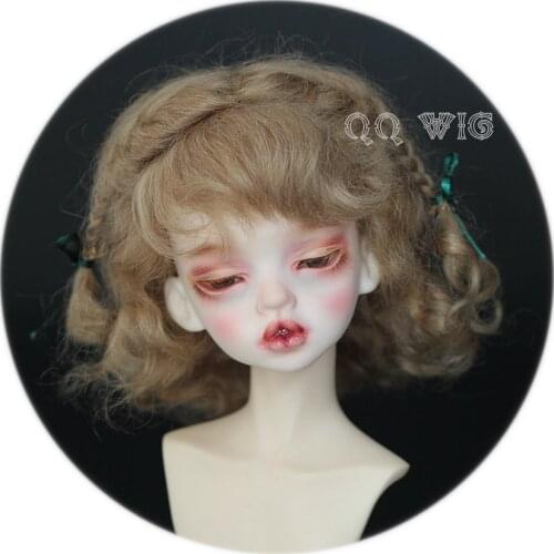 1/6 Bjd Wig Mohair Short Lovely Wavy Bjd Wig Sd Hair Wig