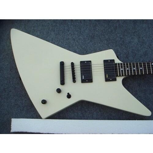 2018 New white James Hetfield 6 strings explo electric guitar glossy creamy explo guitar rosewood fretboard free shipping guitar