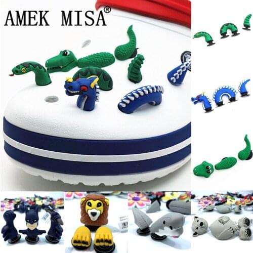 Novelty 3D Garden Shoe Decoractions Cartoon Animals Style Croc Shoe Charm Accessories Give Your Child the Best Gift