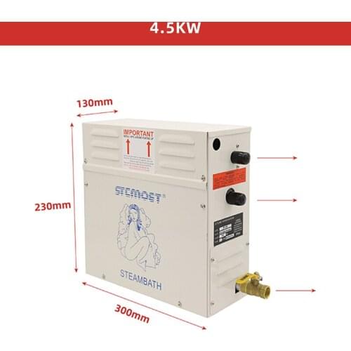 4.5KW Steam Generator for Shower 220V 380V Home Steam Machine Sauna Bath SPA Steam Shower with Digital Controller