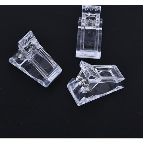 Drop Shipping 1/5/10pcs Nail Tips Clip Transparent Finger Building Gel Extension Nails Art Manicure Tool