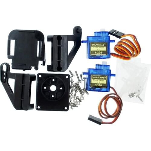 PT Pan/Tilt for Aircraft 1pcs FPV dedicated nylon PTZ + 2pcs 9G servos SG90