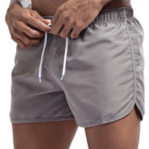 Swimming Sports Shorts for Men Summer New Mens Fashion Polyester Quick-drying Running Pants Multicolor Three-point Beach-Shorts