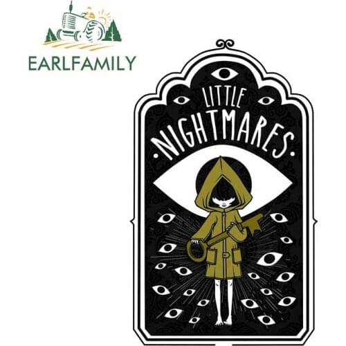EARLFAMILY 13cm x 8.2cm for Little Nightmares Eye Auto Bumper Window Car Stickers Fashion Occlusion Scratch Vehicle Vinyl Decal